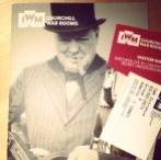 Winston Churchill guidebook and ticket